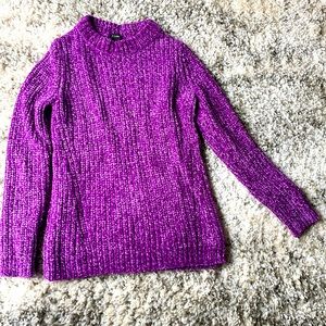 Very thick, warm purple sweater that has never been worn.